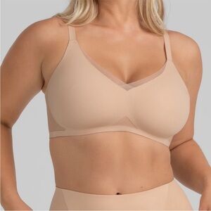 Honeylove Crossover Wireless Nude Bra Size 2X